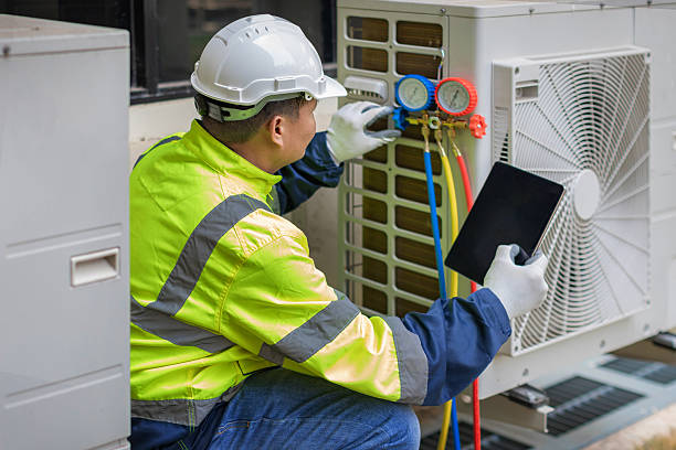 Professional Hvac technician working in Browns Mills, NJ